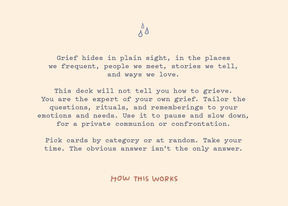 Sitting With Sadness Mindfulness Deck - DIGS