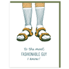 Socks & Sandals Father's Day Card - DIGS