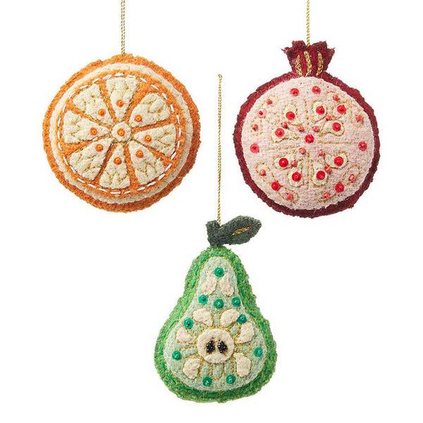 Sparkle Spice Fruit Ornaments - DIGS