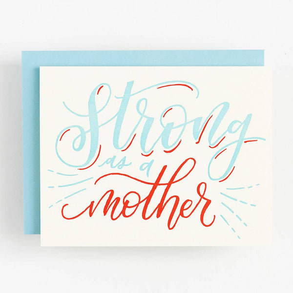Strong as a Mother Greeting Card - DIGS