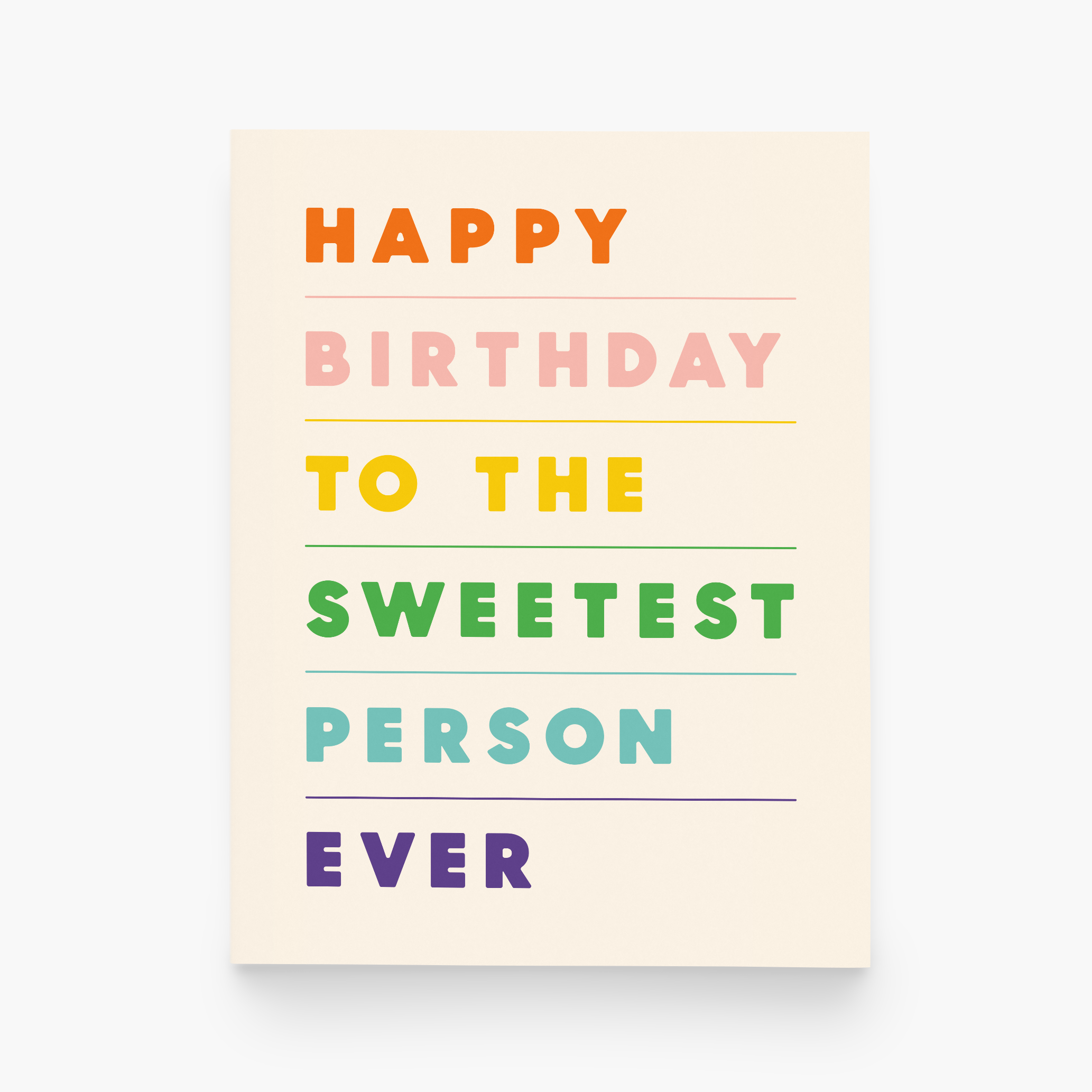 Sweetest Person Birthday Card - DIGS