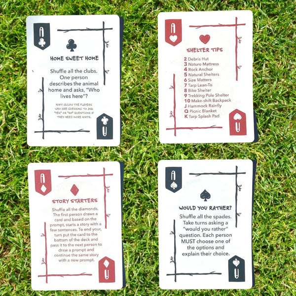 Take Cover 4 - in - 1 Outdoor Playing Cards Set - DIGS