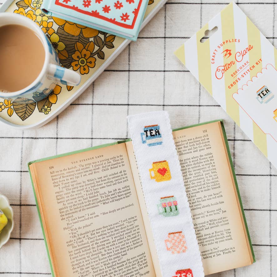 Tea/Mugs Cross Stitch Bookmark Kit - DIGS