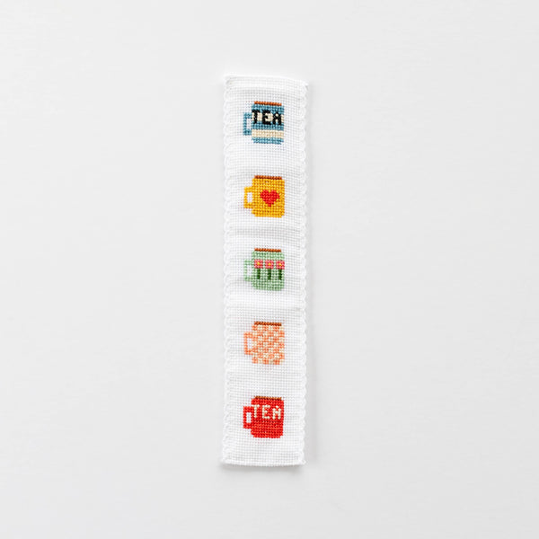 Tea/Mugs Cross Stitch Bookmark Kit - DIGS