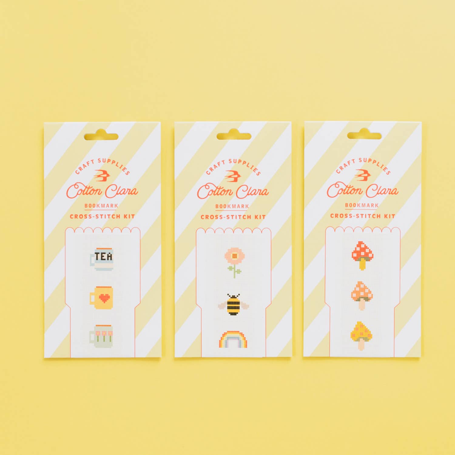 Toadstool Cross Stitch Bookmark Kit - DIGS