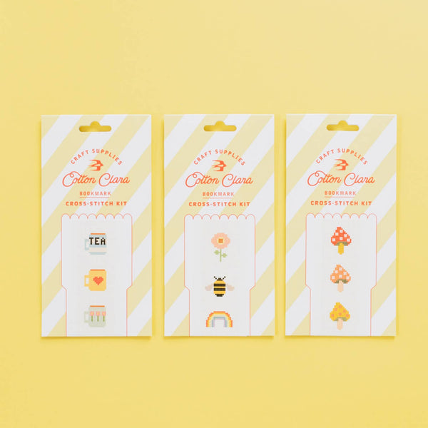 Toadstool Cross Stitch Bookmark Kit - DIGS
