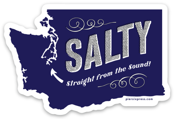 Washington State Salty Sticker - DIGS