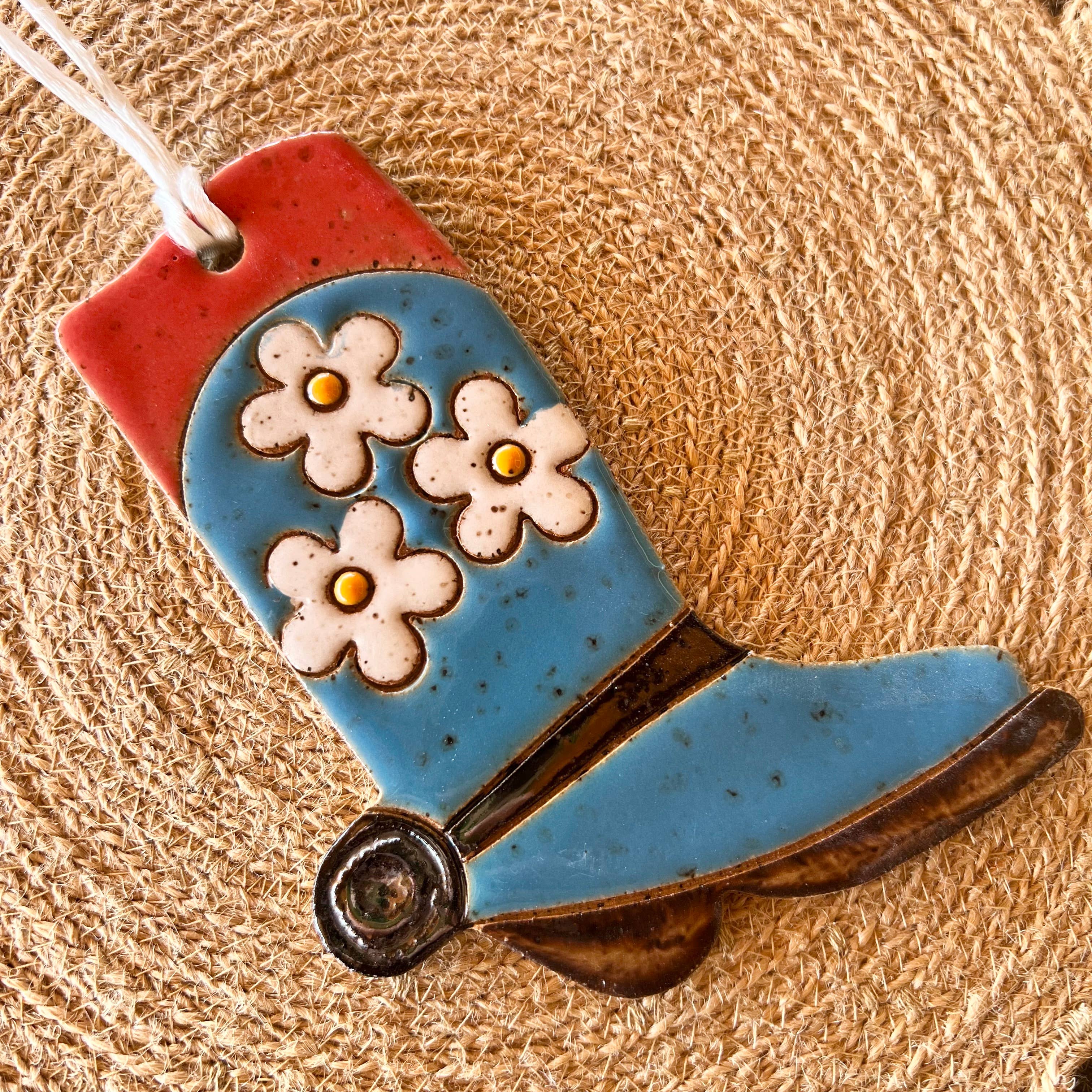 Western Boot Ceramic Ornaments - DIGS