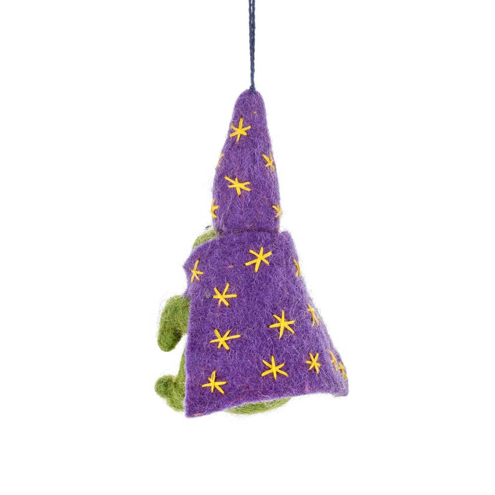Wizard Frog Felt Ornament - DIGS
