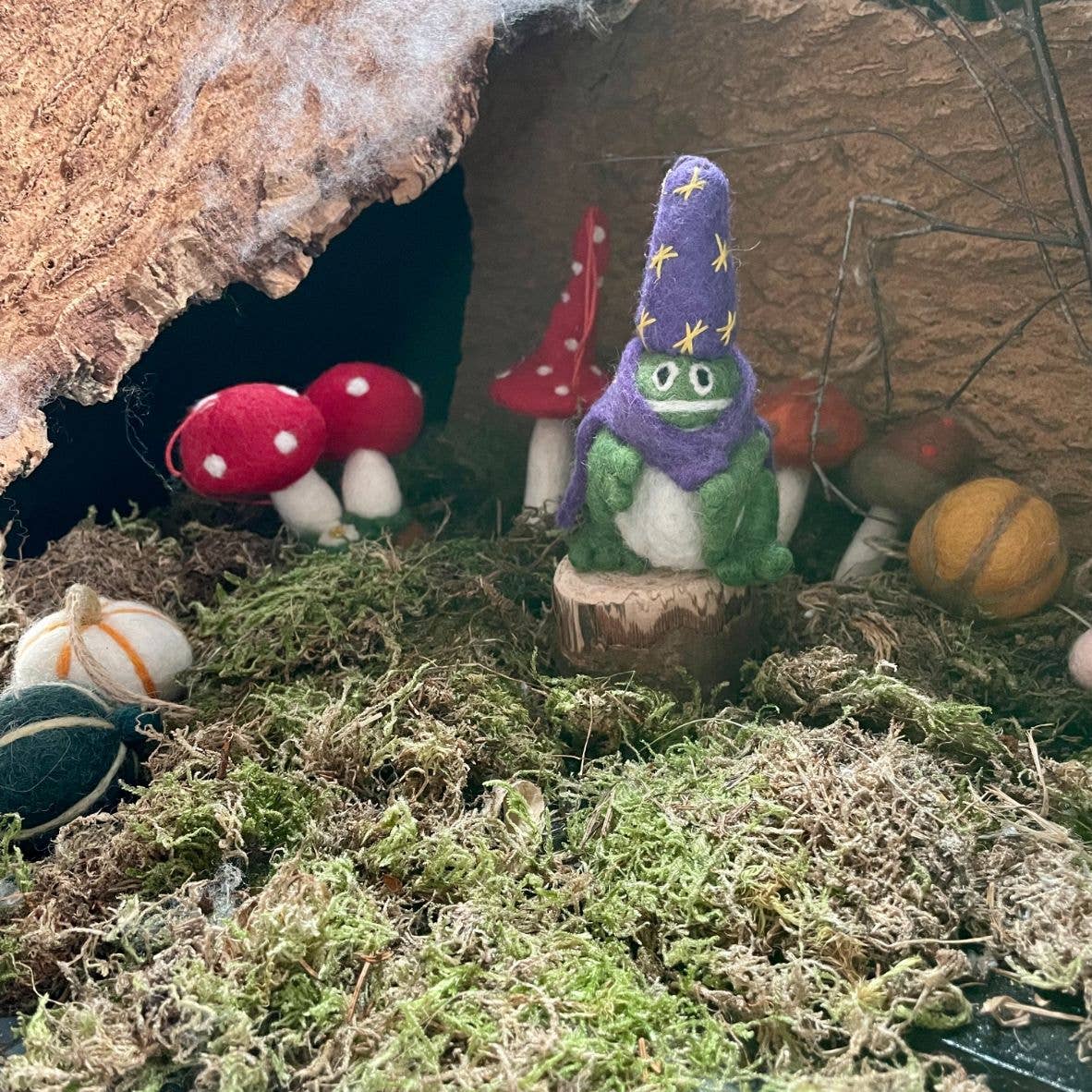 Wizard Frog Felt Ornament - DIGS