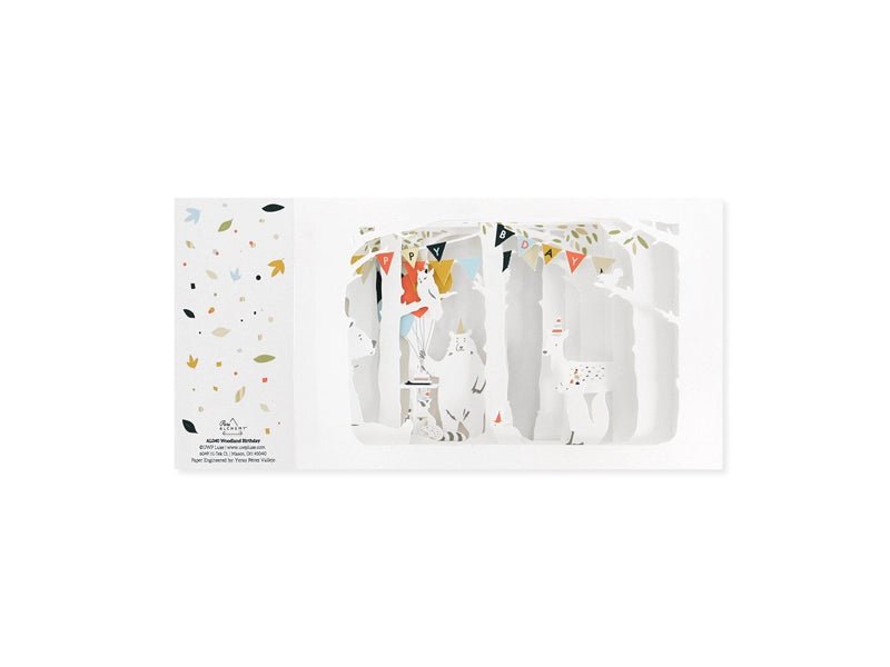 Woodland Birthday Pop - Up Tunnel Card - DIGS