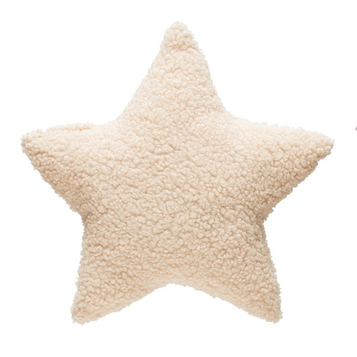 Faux Sherpa Star Shaped Pillow