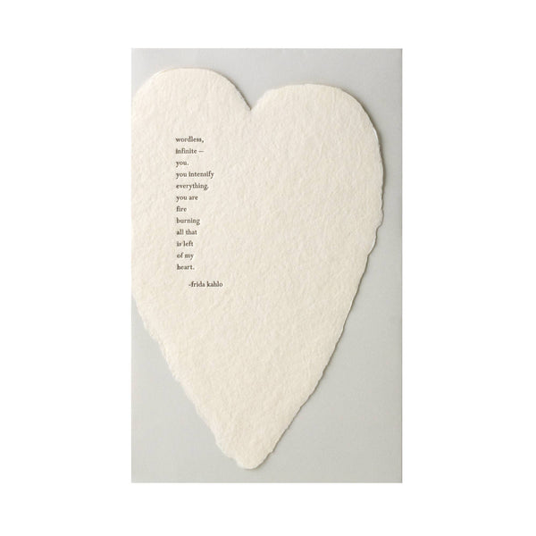 Kahlo Quote Heart & Love Card