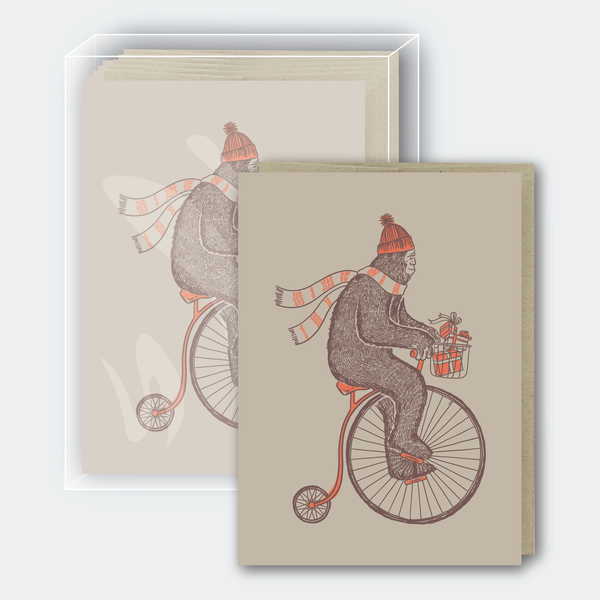 Sasquatch Bike Holiday Cards Box Set