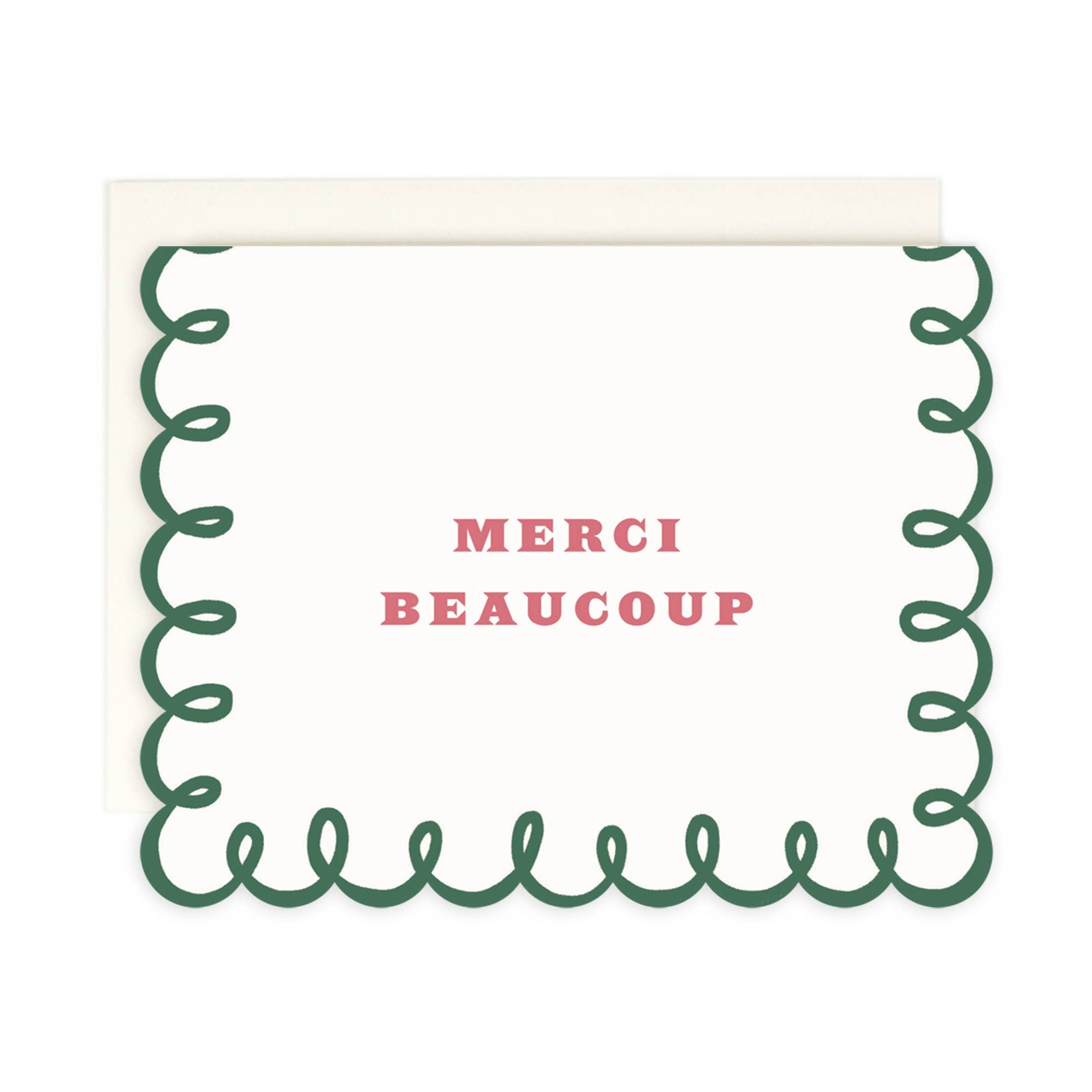 Merci Beaucoup! Greeting Card, Single Blank Card or Boxed Set