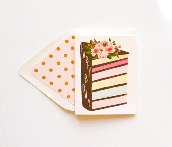 Birthday Layered Cake Card