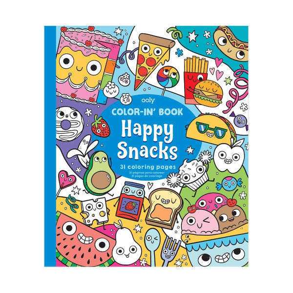 Happy Snacks Color-In' Book