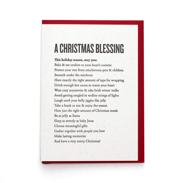 A Christmas Blessing Card