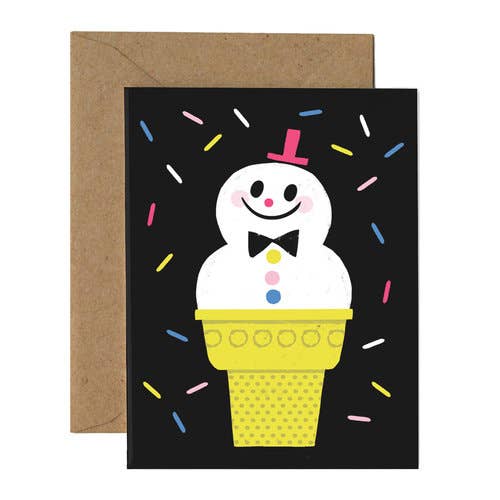 Mr Sprinkles Snowman Card