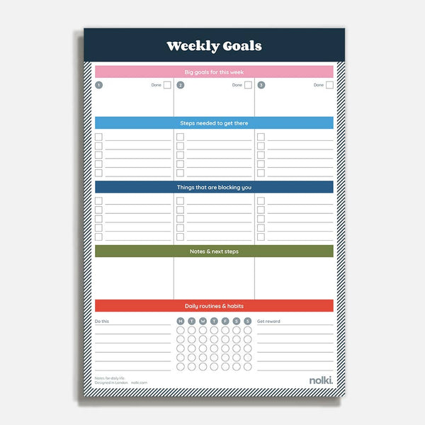 Weekly Goals Notepad
