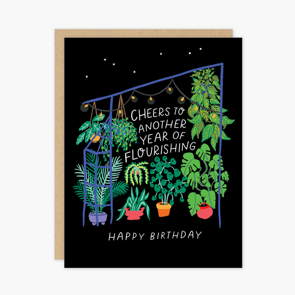 Houseplants Birthday Card