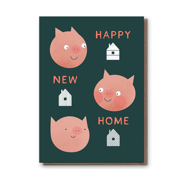Three Pigs New Home Card