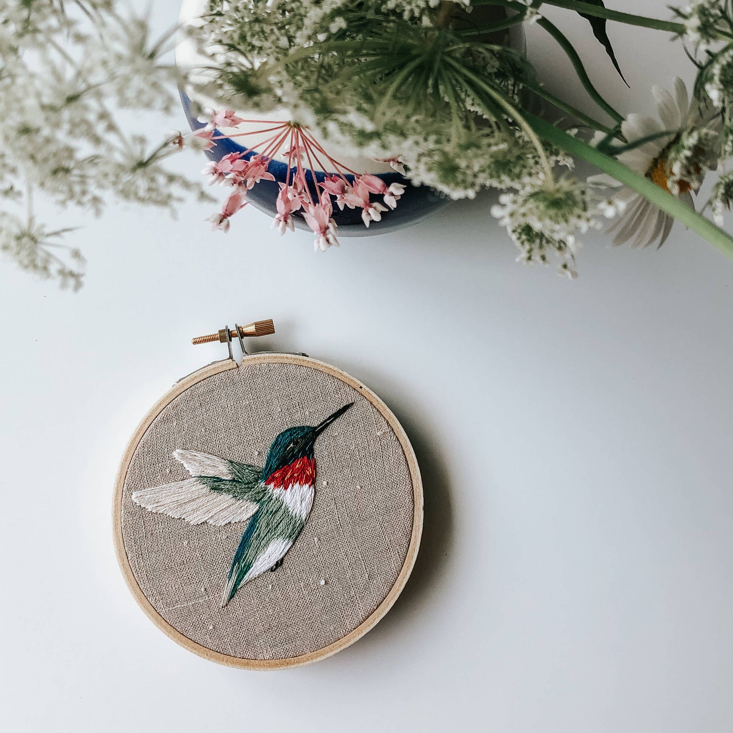 Hummingbird Embroidery Kit
