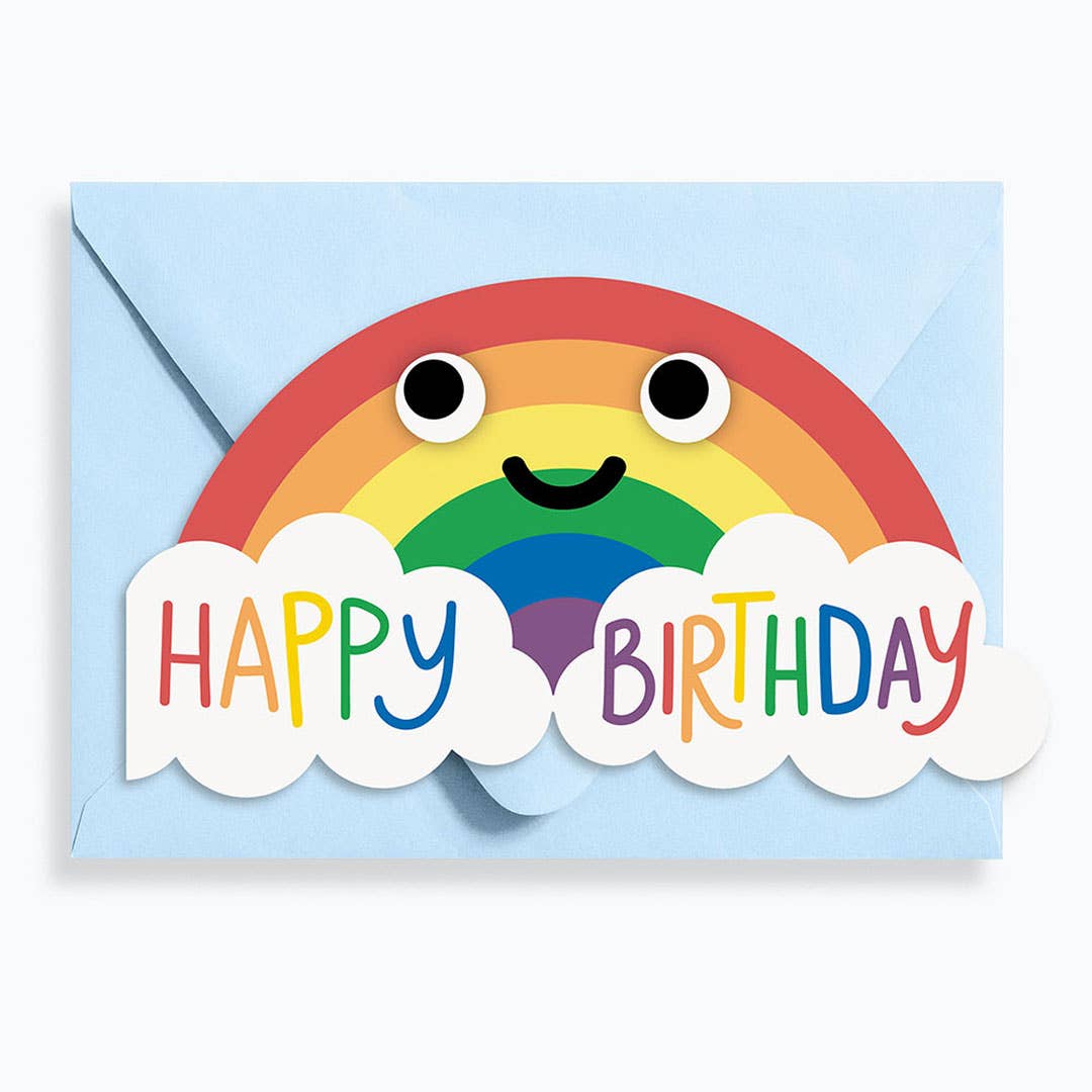 Die Cut Happy Birthday Rainbow Card