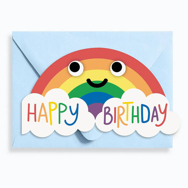 Die Cut Happy Birthday Rainbow Card
