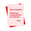 Valentine Day Wax Card