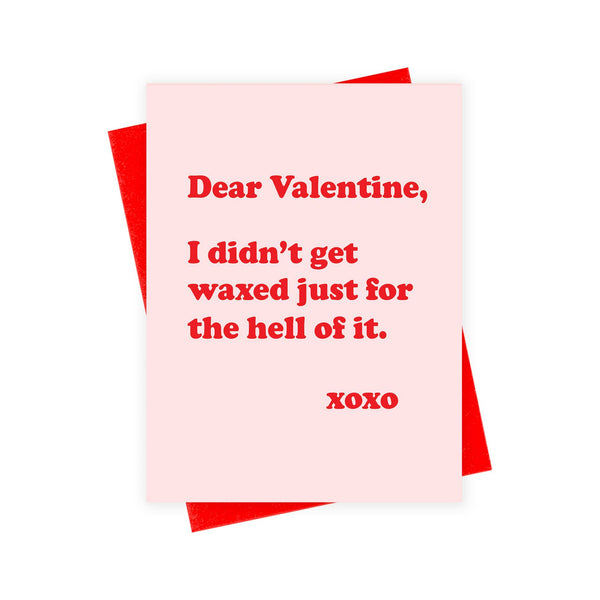 Valentine Day Wax Card