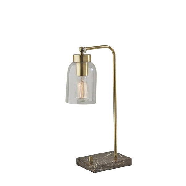 Bristol Table Lamp (glass dome shade) -Antique Brass