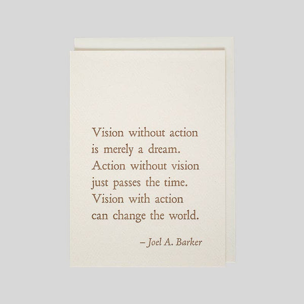 Joel A. Barker Vision Card