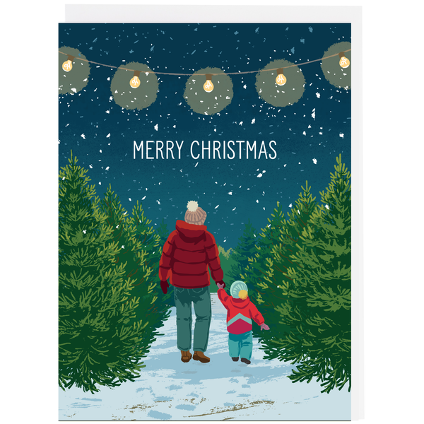 Tree Lot Christmas Card