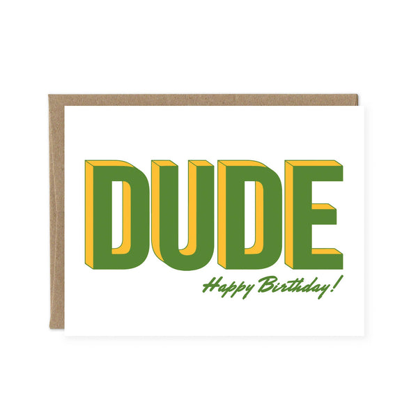 Happy Birthday Dude Card
