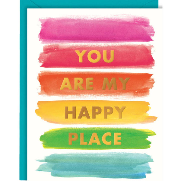 Rainbow Happy Place Card