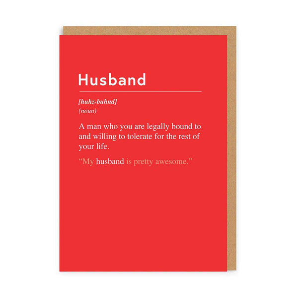 Husband, Willing To Tolerate Card