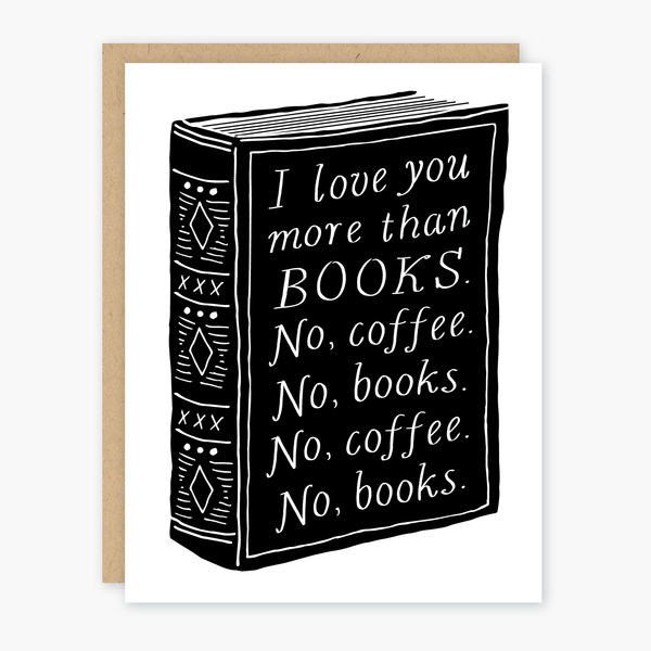 Books & Coffee Love Card