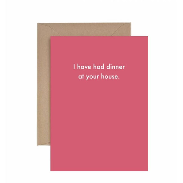 Dinner at Your House Thank You Card