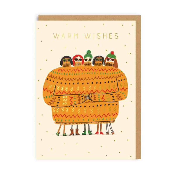 Warm Wishes Holiday Sweater Card