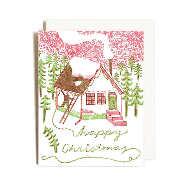 Happy Christmas House Card