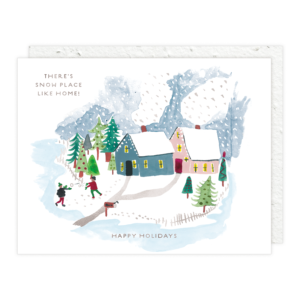 Winter Houses Card