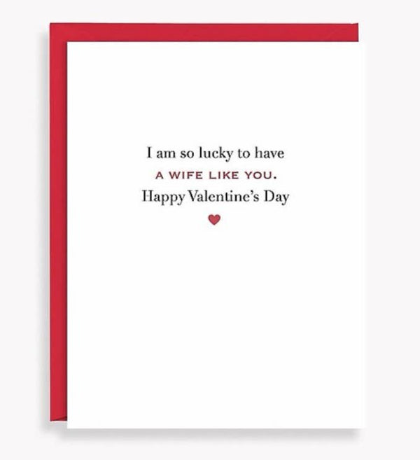 To My Wife Valentine Card