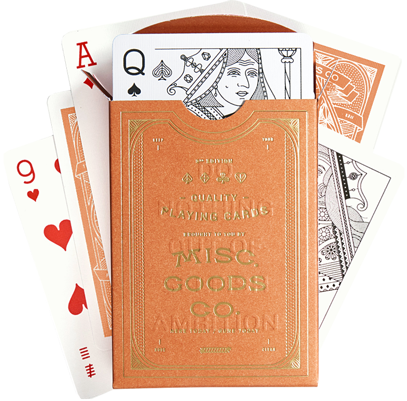 quality playing cards misc goods co (sandstone)