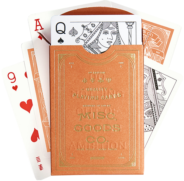 quality playing cards misc goods co (sandstone)