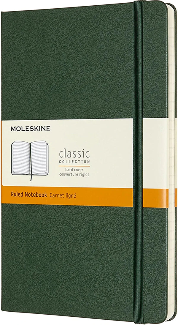 Classic Hardcover Ruled Notebook: Large