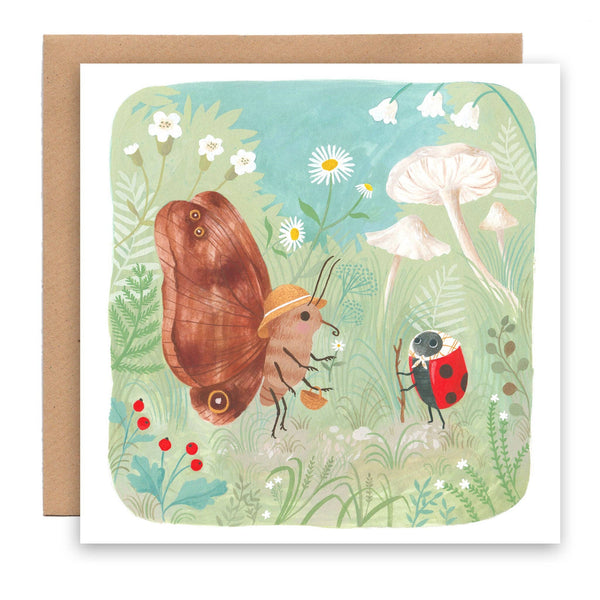 Butterfly and Ladybug Card