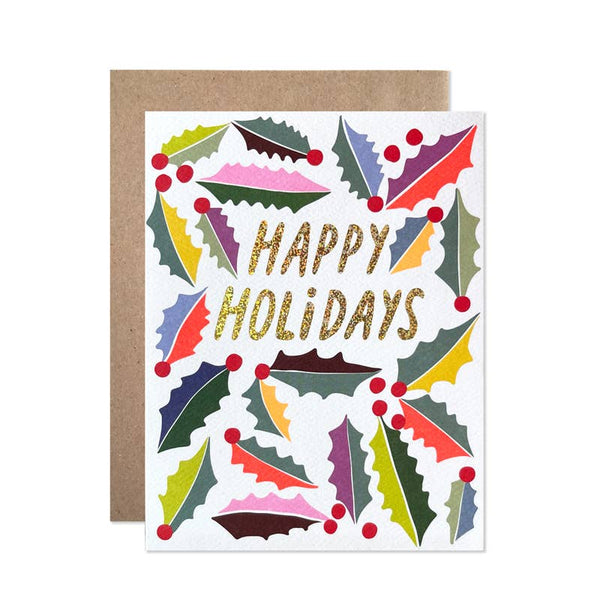 Happy Holidays Holly Card Box Set