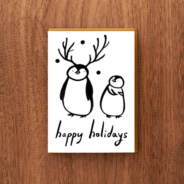 Reindeer Penguin Card
