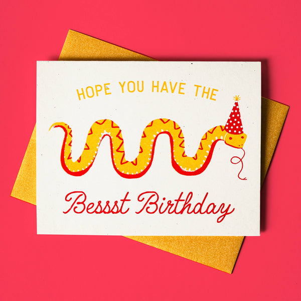Bessst Birthday Snake Card